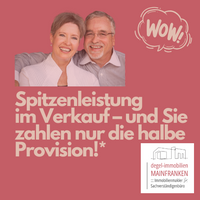 Spitzenservice im Verkauf - und Sie zahlen nur die halbe Provision