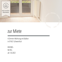 4-ZImmer-Wohnung zu vermieten Schweinfurt